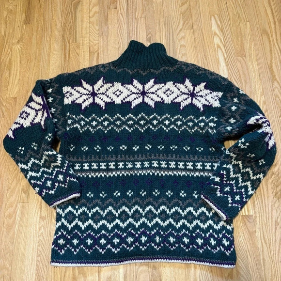 nuevo americana | 100% Wool Chunky Knit Sweater - Picture 8 of 10